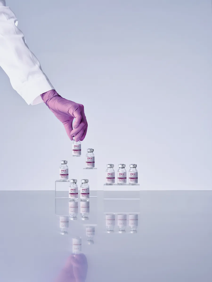 PRX·PLUS vials in the WiQo lab